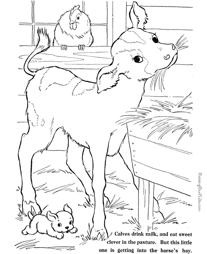 Free Printable Farm Animal Coloring Pages
 Printable Farm Animal Coloring Sheets 028