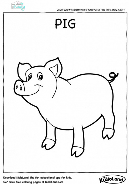 Free Printable Farm Animal Coloring Pages
 FREE farm animals printable coloring sheets Your Modern