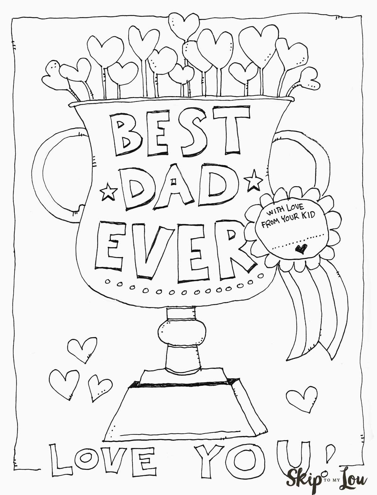 Free Printable Fathers Day Coloring Pages
 Dad Coloring Page Father s Day