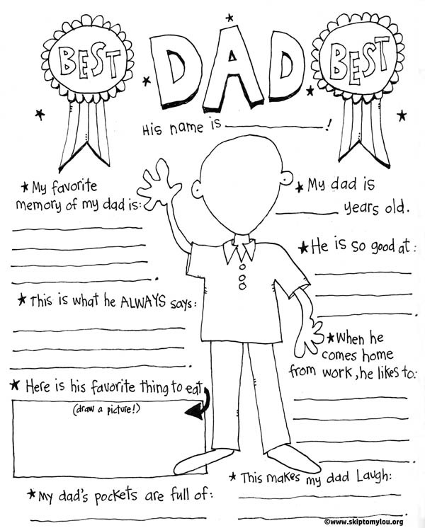 Free Printable Fathers Day Coloring Pages
 The BEST Father s Day Coloring Pages