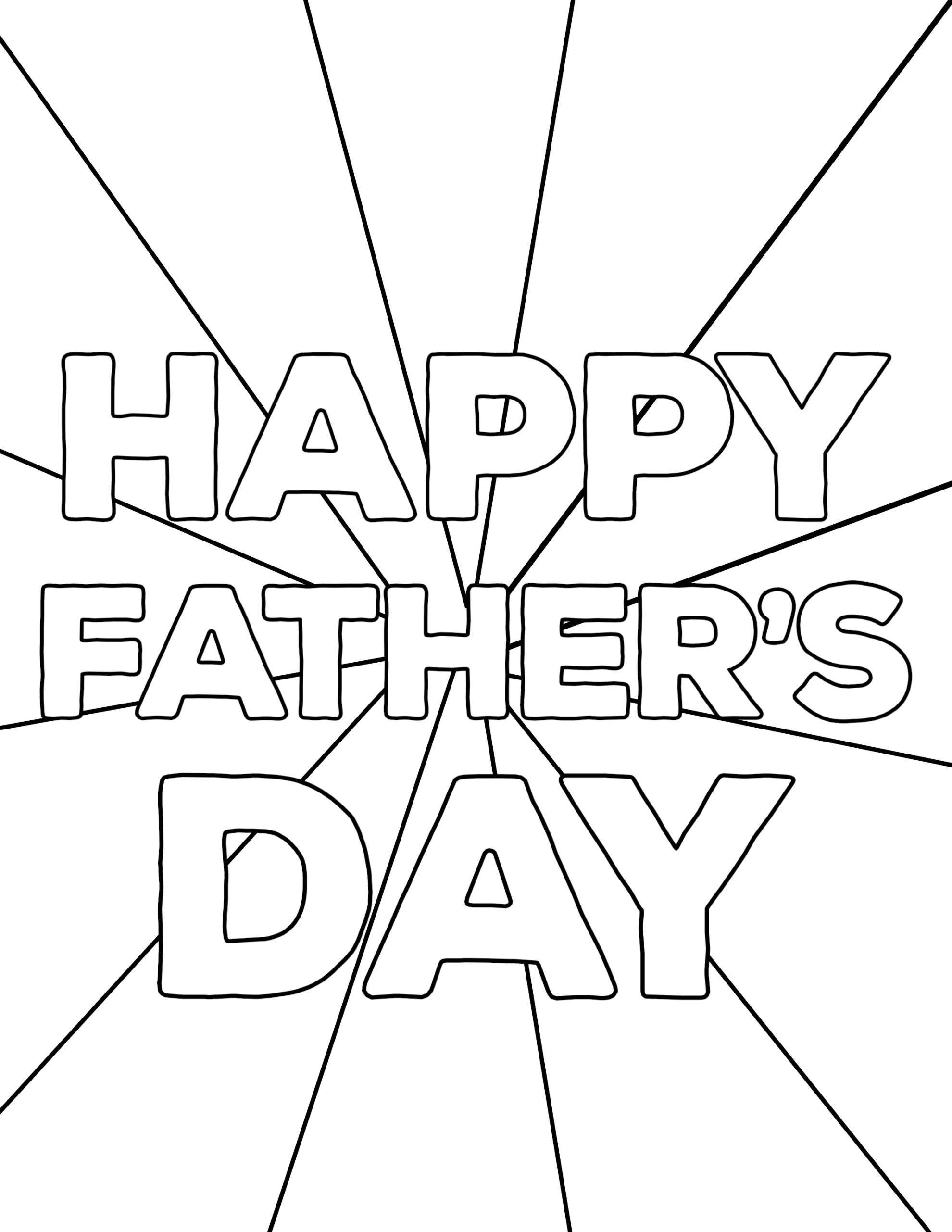 Free Printable Fathers Day Coloring Pages
 Happy Father s Day Coloring Pages Free Printables Paper