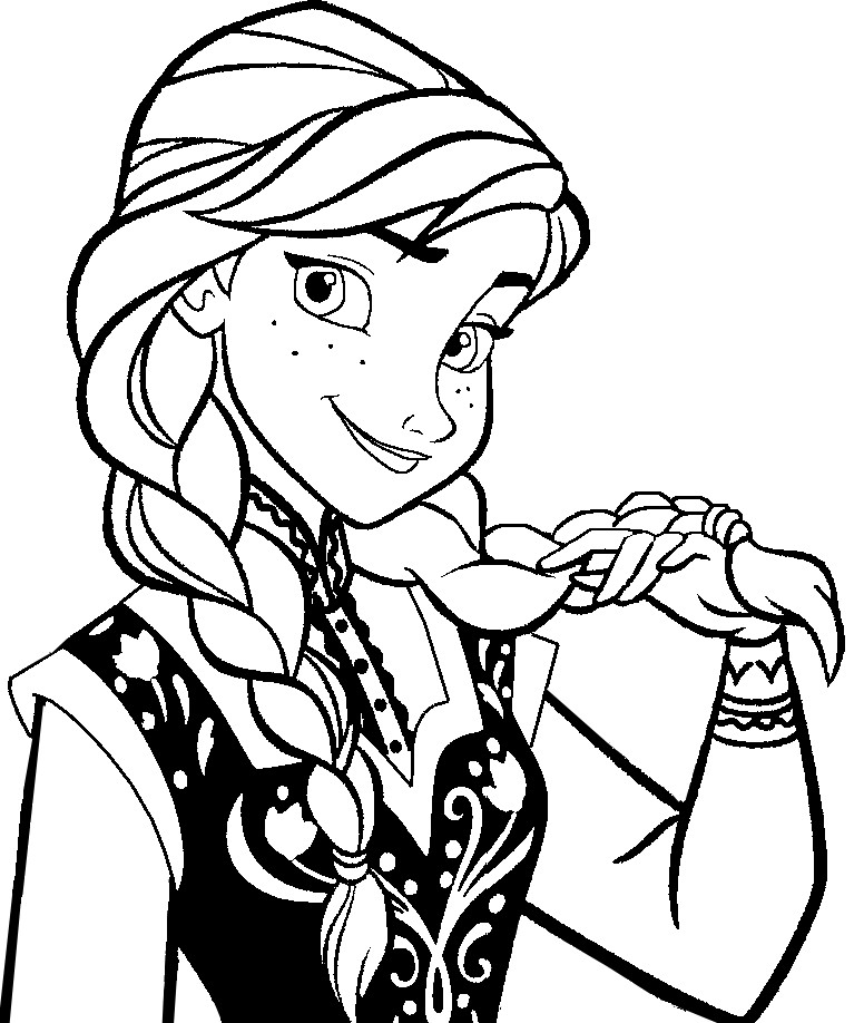 Free Printable Girls Coloring Pages
 Free Printable Frozen Coloring Pages for Kids Best