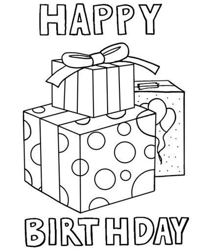 Free Printable Happy Birthday Coloring Pages
 Happy Birthday Coloring Pages Birthdays
