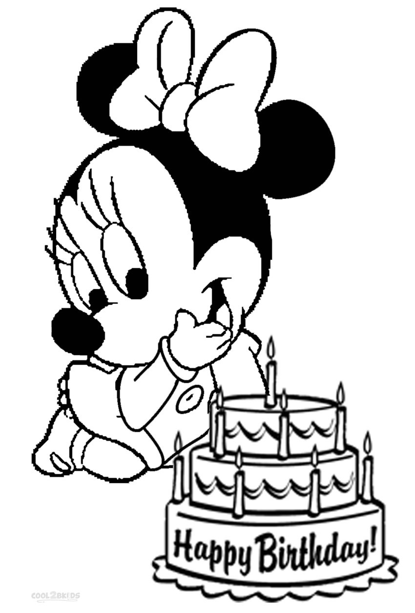 Free Printable Minnie Mouse Coloring Pages
 Printable Minnie Mouse Coloring Pages For Kids