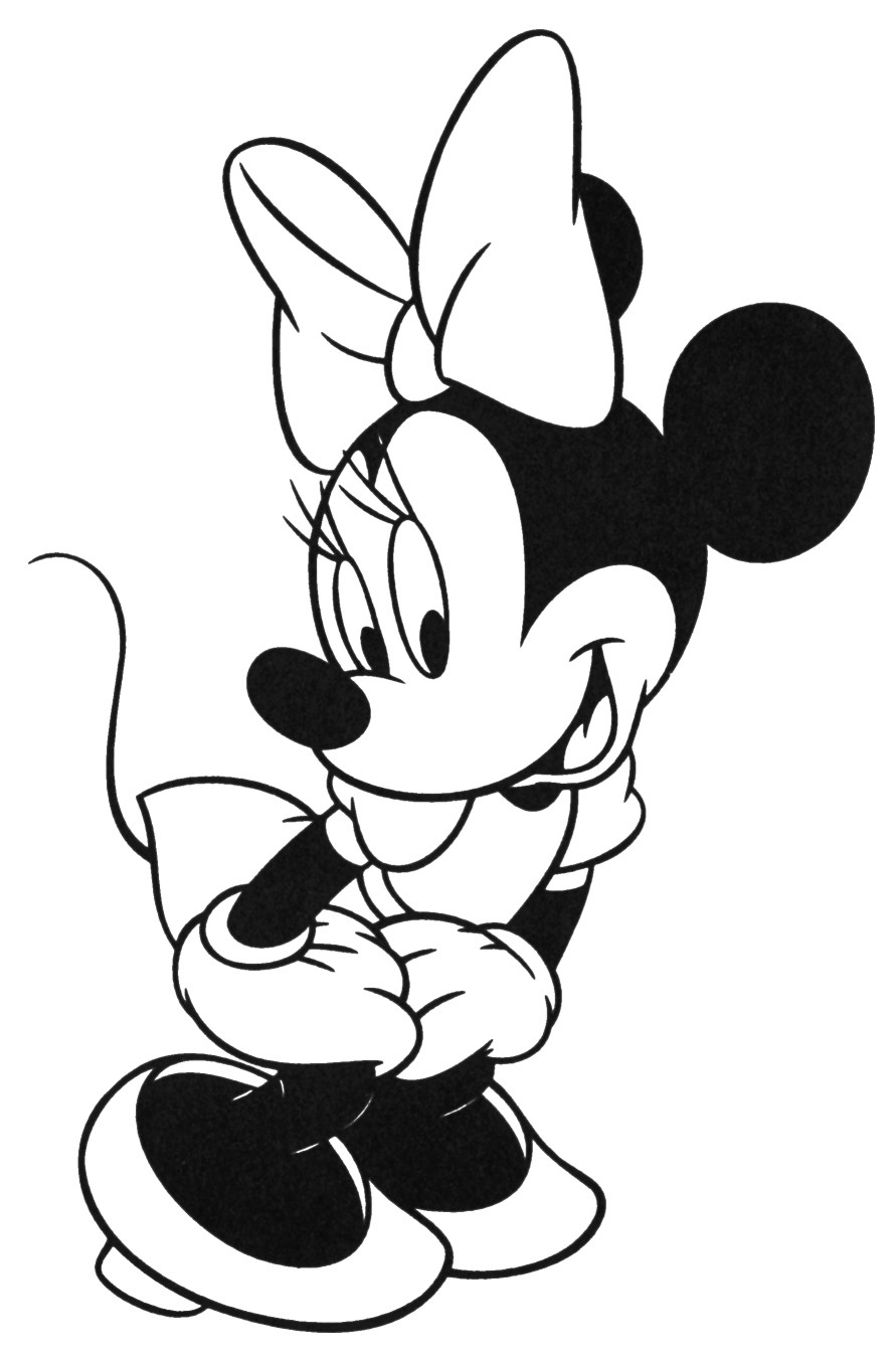 Free Printable Minnie Mouse Coloring Pages
 Minnie Mouse