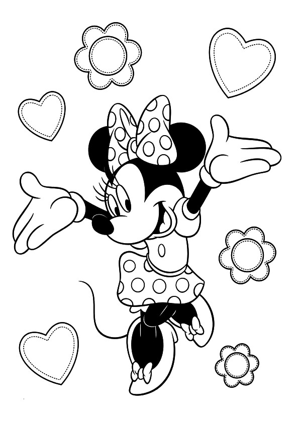 Free Printable Minnie Mouse Coloring Pages
 Free Printable Minnie Mouse Coloring Pages For Kids