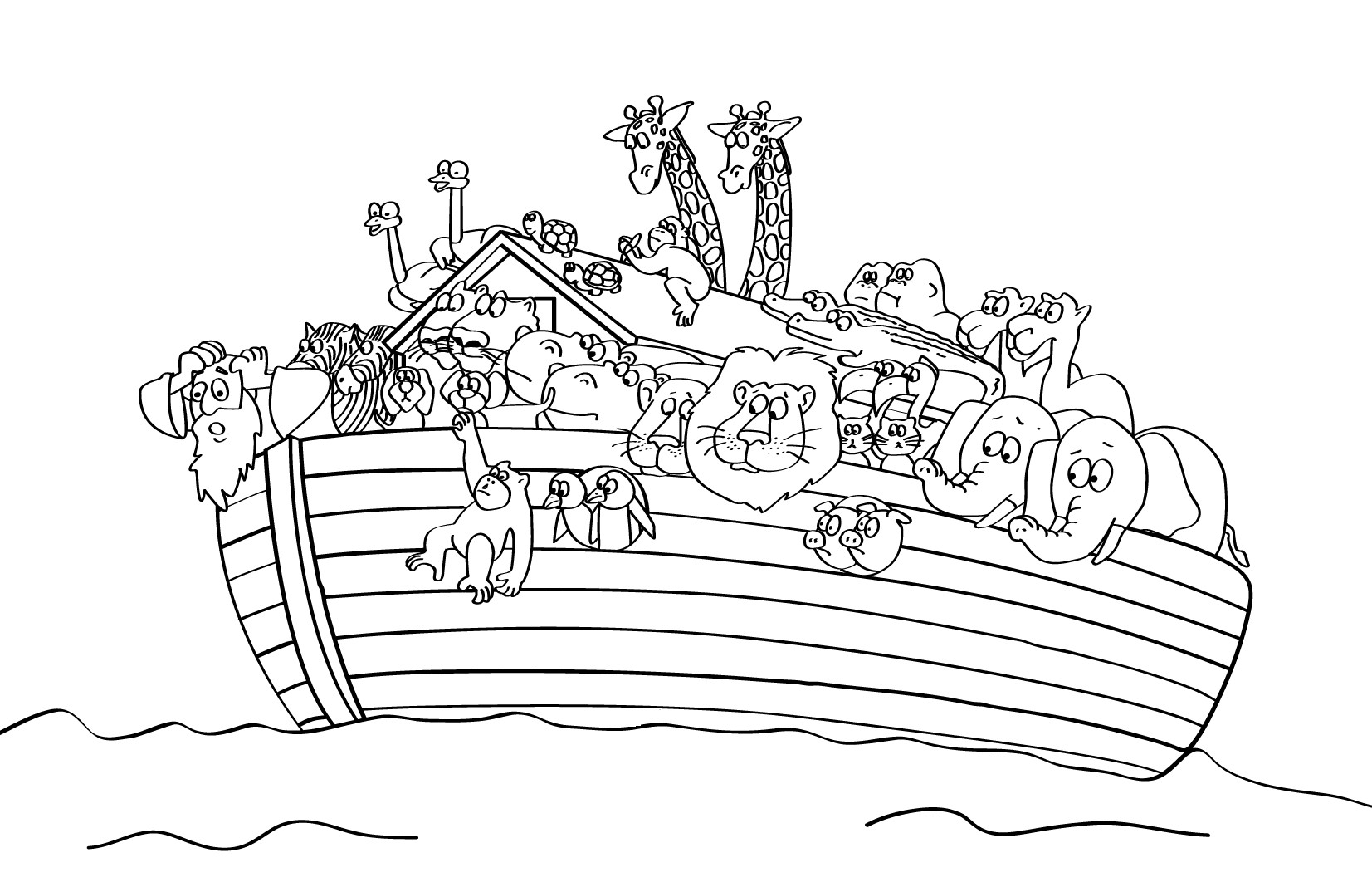 Free Printable Noah'S Ark Coloring Pages
 Free Printable Sunday School Coloring Pages