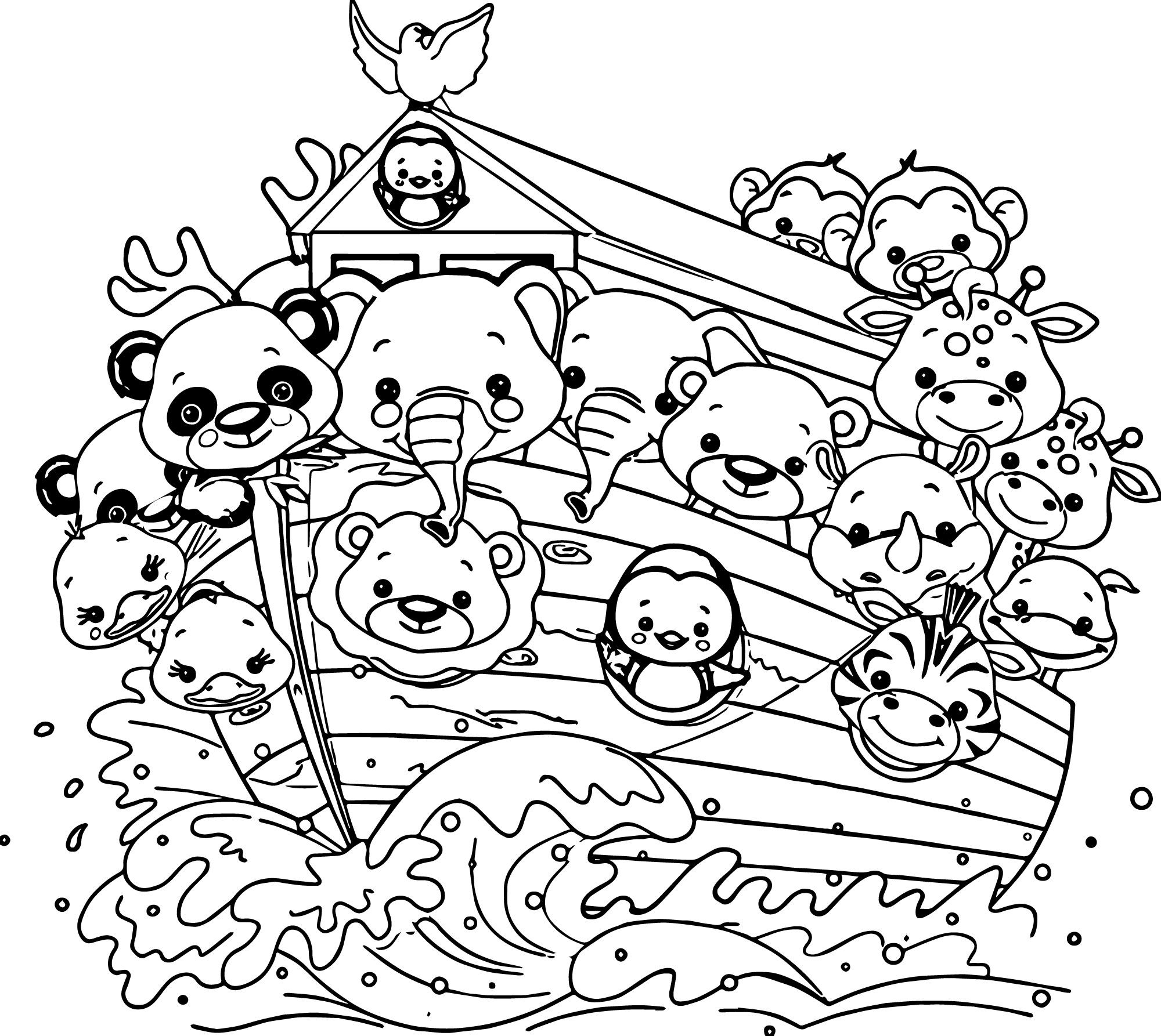 Free Printable Noah'S Ark Coloring Pages
 Noah s Ark Cartoon Coloring Pages