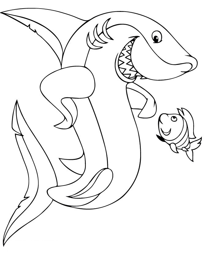 Free Printable Shark Coloring Pages
 Free Printable Shark Coloring Pages For Kids