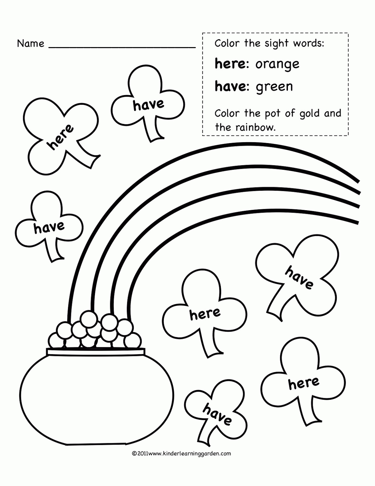 Free Printable Sight Word Coloring Pages
 Sight Words Coloring Pages Coloring Home