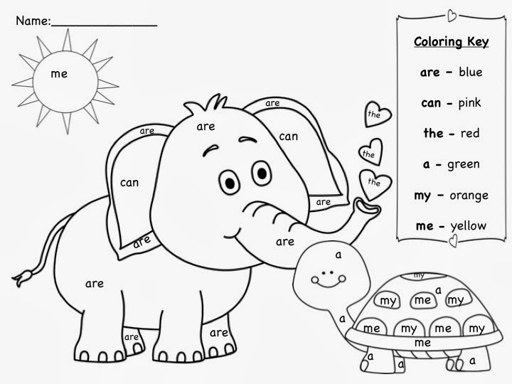 Free Printable Sight Word Coloring Pages
 Sight Word Coloring Pages Printable