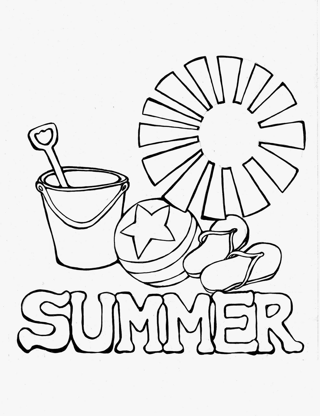 Free Printable Summer Coloring Pages
 
