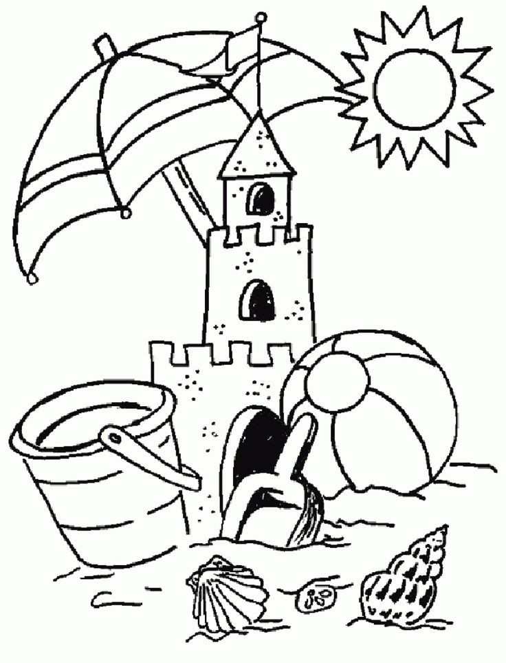 Free Printable Summer Coloring Pages
 Best 10 Kindergarten coloring pages ideas on Pinterest
