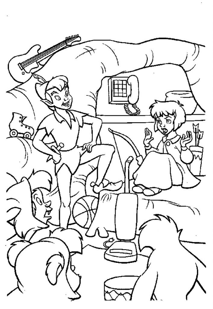 Free Printable Toddler Coloring Pages
 Free Printable Peter Pan Coloring Pages For Kids