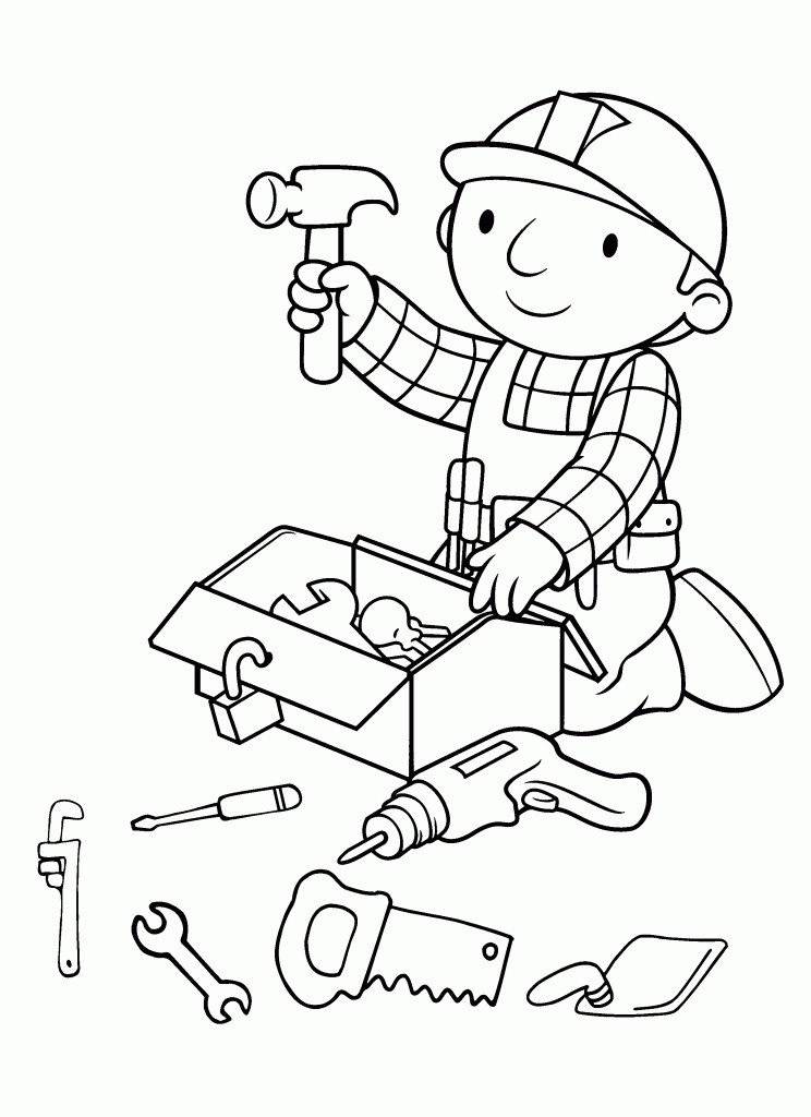 Free Printable Toddler Coloring Pages
 Free Printable Bob The Builder Coloring Pages For Kids