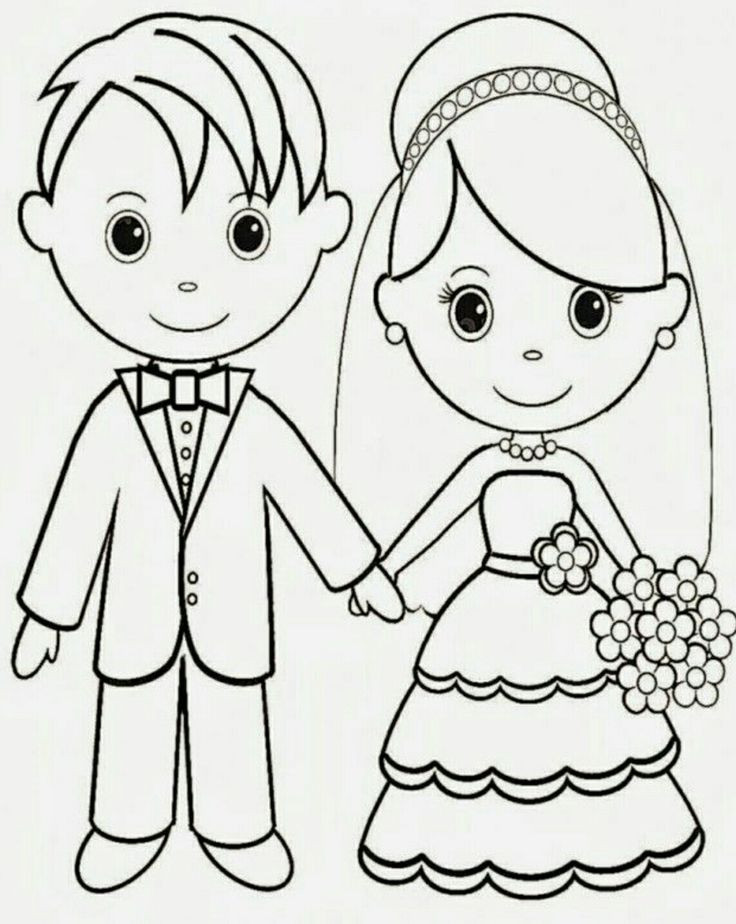 Free Printable Wedding Coloring Book
 12 best Wedding Coloring Pages images on Pinterest