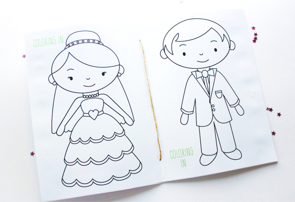 Free Printable Wedding Coloring Book
 Free Printable Wedding Activity Book