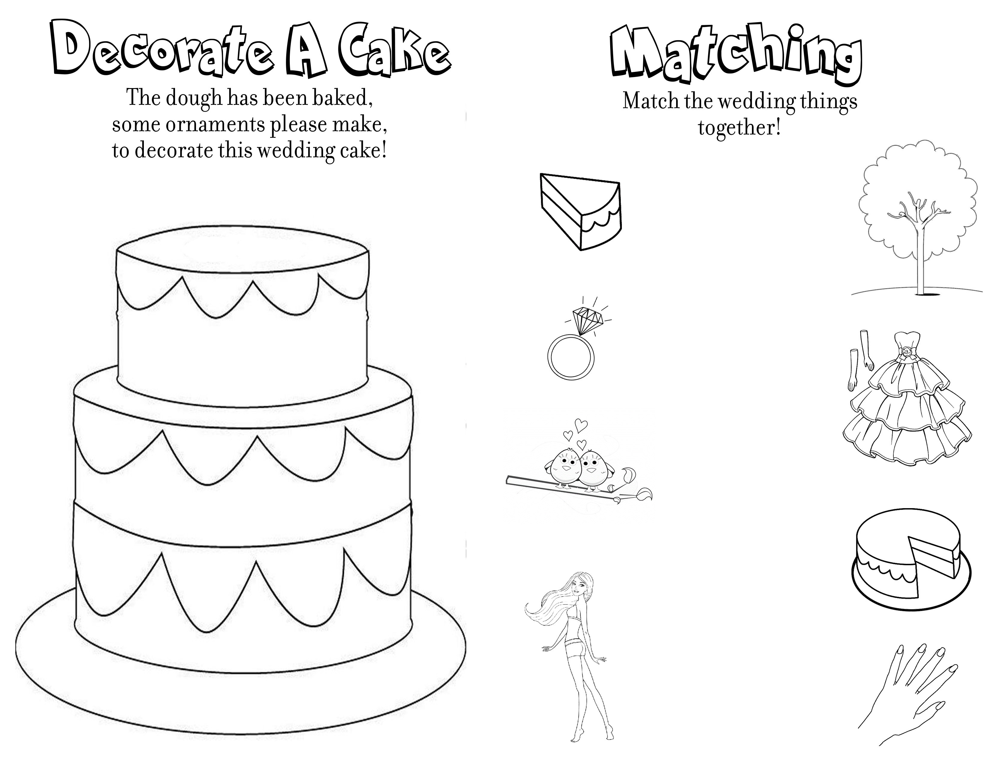 Free Printable Wedding Coloring Book
 Wedding Coloring and Activity Book