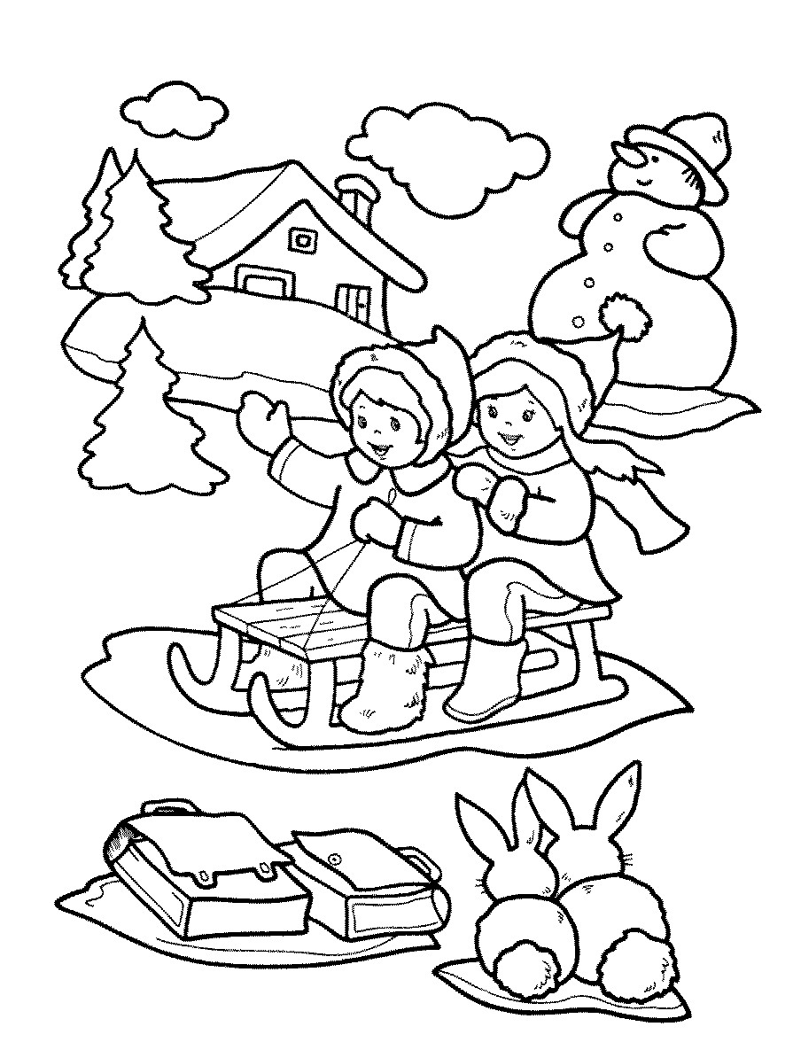 Free Printable Winter Coloring Pages
 Free Printable Winter Coloring Pages