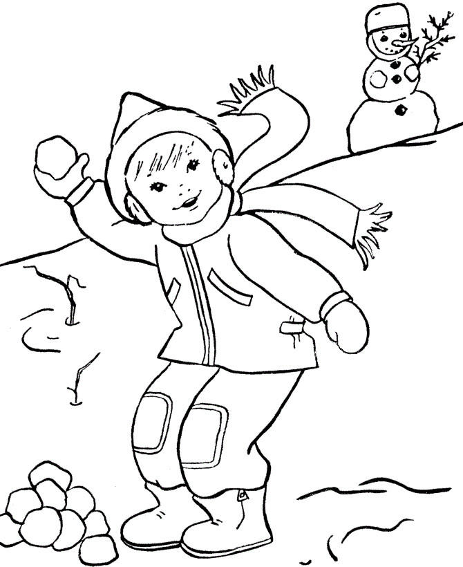 Free Printable Winter Coloring Pages
 Free Printable Winter Coloring Pages For Kids