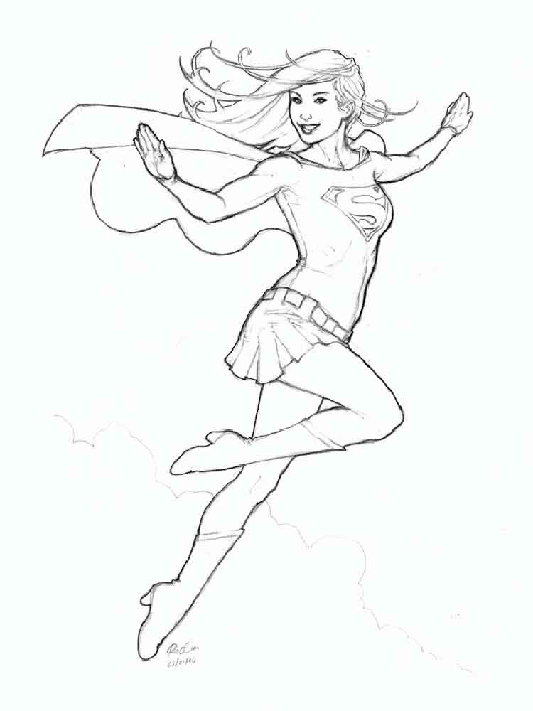 Free Supergirl Coloring Pages
 Supergirl coloring pages Free Printable Supergirl