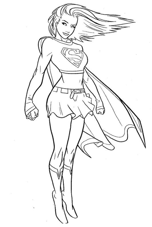 Free Supergirl Coloring Pages
 Supergirl Coloring Pages Coloring Home