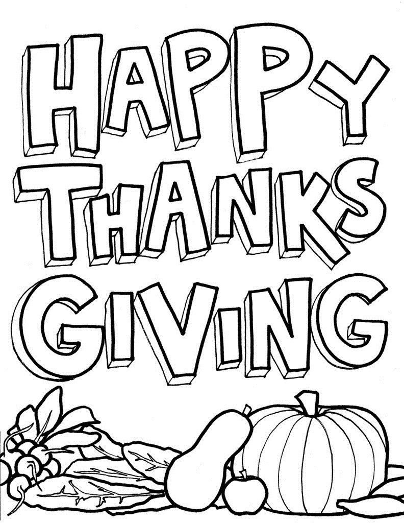 Free Thanksgiving Coloring Pages To Print
 Free Printable Thanksgiving Coloring Pages For Kids