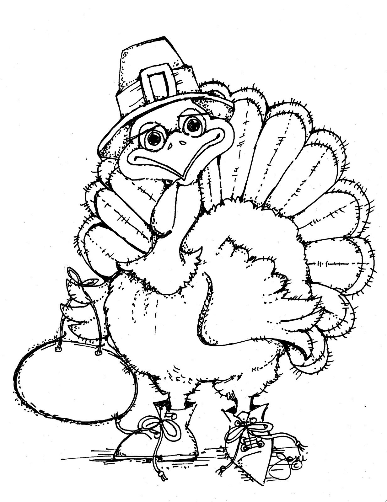 Free Thanksgiving Coloring Pages To Print
 Free Printable Turkey Coloring Pages For Kids