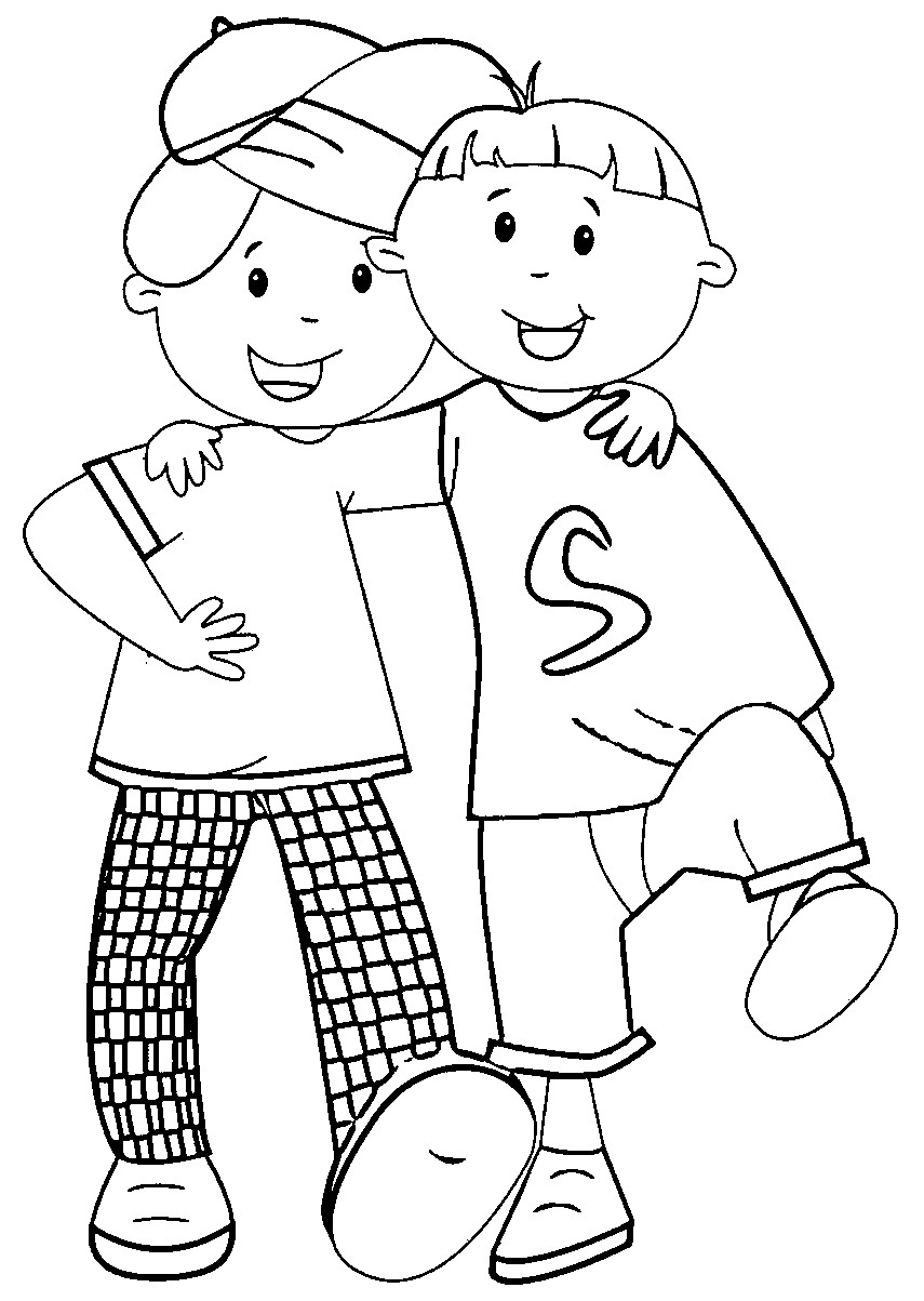 Friendship Coloring Pages For Girls
 45 Coloring Pages Friends Friendship Coloring Pages Best