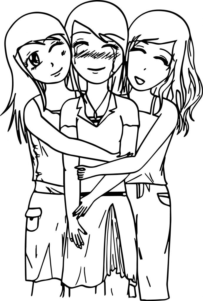 Friendship Coloring Pages For Girls
 Best Friends Coloring Pages Best Coloring Pages For Kids