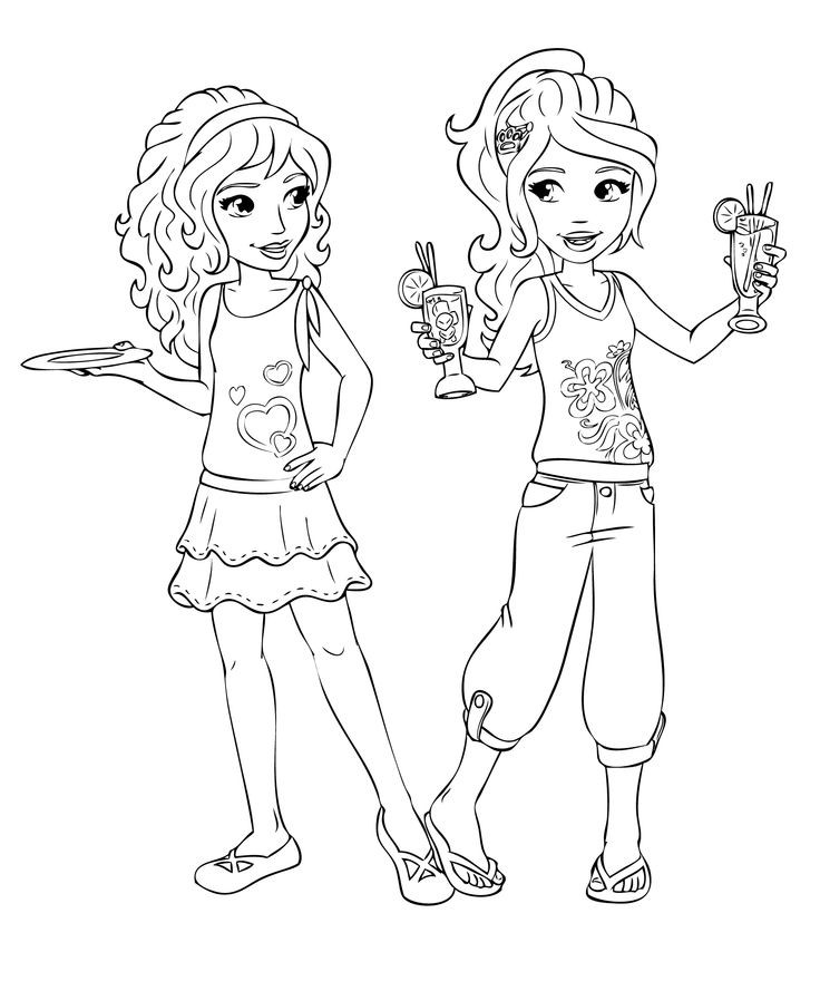 Friendship Coloring Pages For Girls
 Lego Friends Coloring Pages Coloring Home