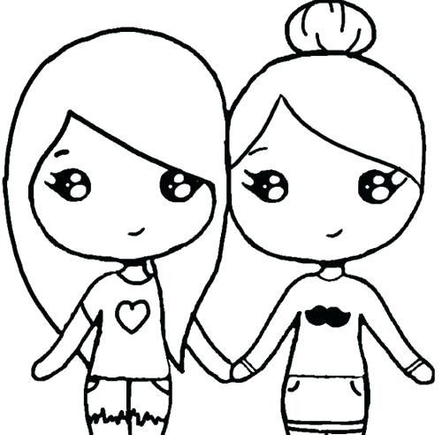 Friendship Coloring Pages For Girls
 Best Friend Coloring Pages For Girls at GetColorings