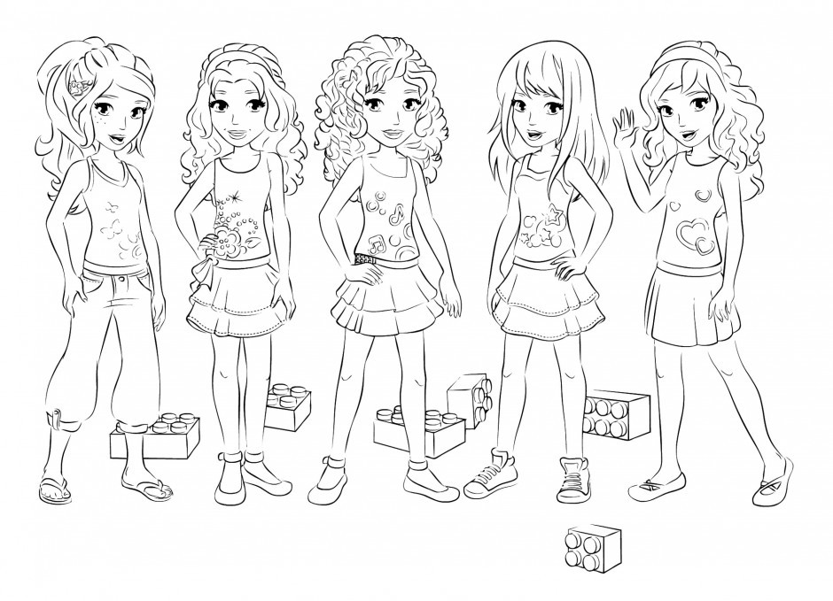 Friendship Coloring Pages For Girls
 Lego Friends Coloring Pages AZ Coloring Pages