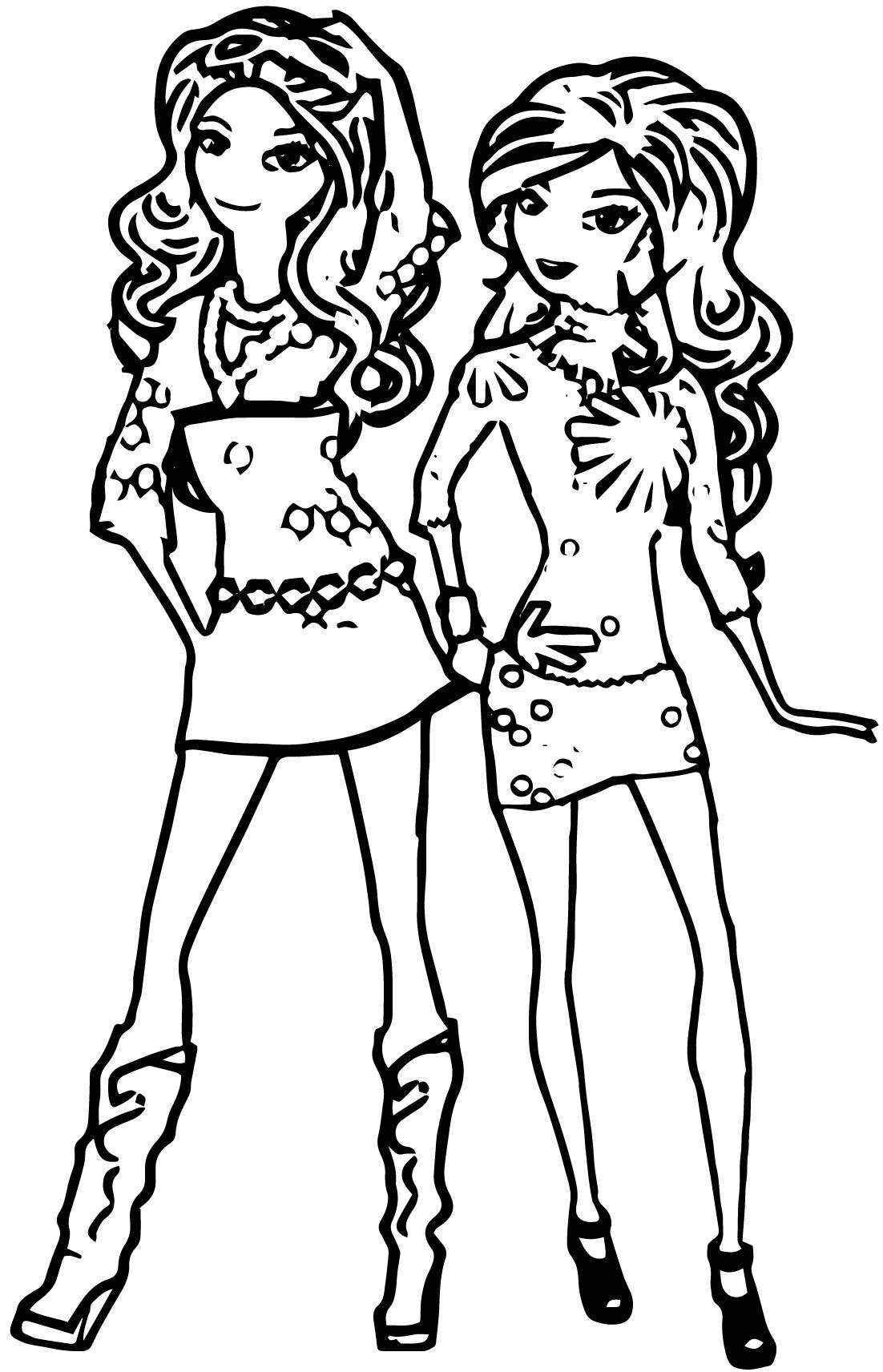Friendship Coloring Pages For Girls
 Best Friend Coloring Pages coloringsuite