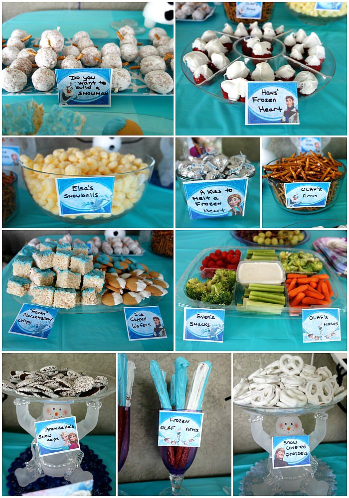 Frozen Party Food Ideas
 Frozen Birthday Party Decorations Food Games Printables
