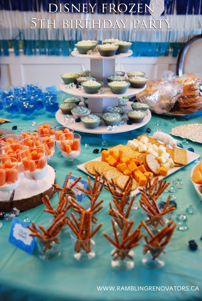 Frozen Party Food Ideas
 A Frozen 5th Birthday Party Rambling Renovators