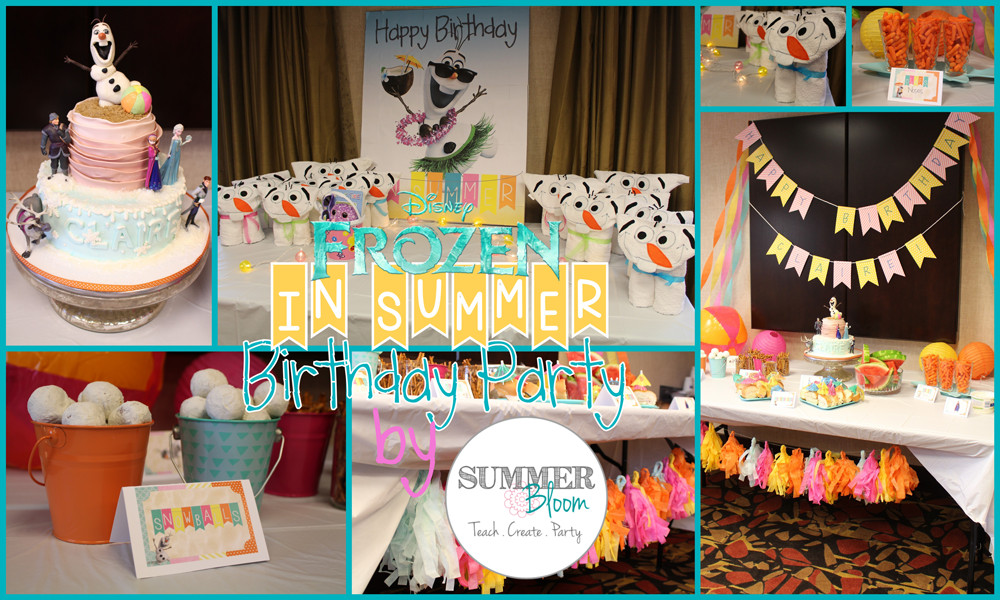 Frozen Party Ideas For Summer
 Check out this adorable Frozen In Summer Themed Birthday