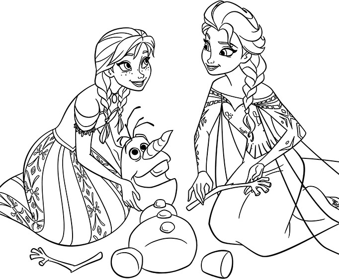 Frozen Printables Coloring Pages
 Free Printable Frozen Coloring Pages for Kids Best
