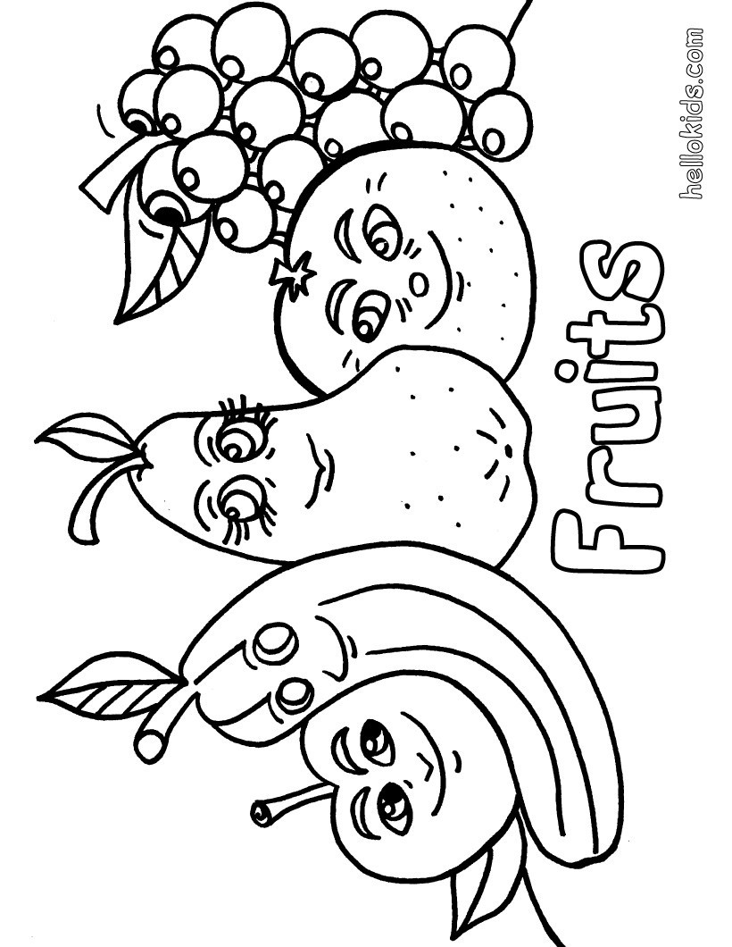 Fruit Coloring Pages For Toddlers
 Fruit coloring pages Hellokids