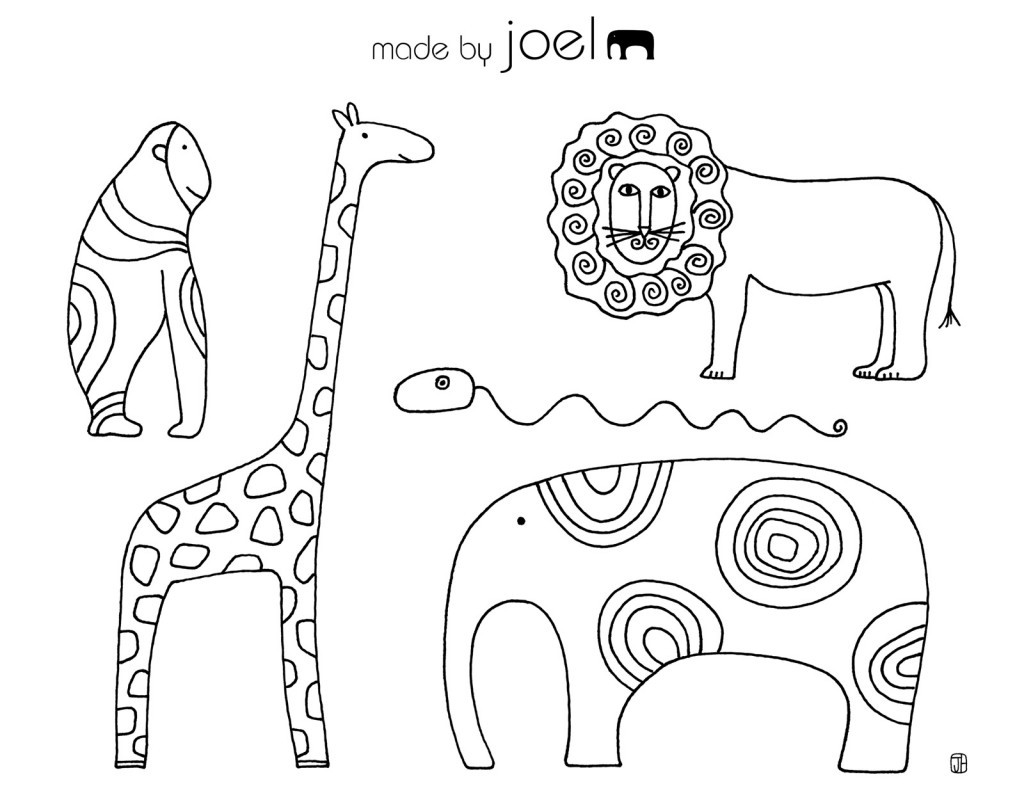Fun Animal Coloring Pages For Boys
 Made by Joel Giveaway Winner and New Coloring Sheets
