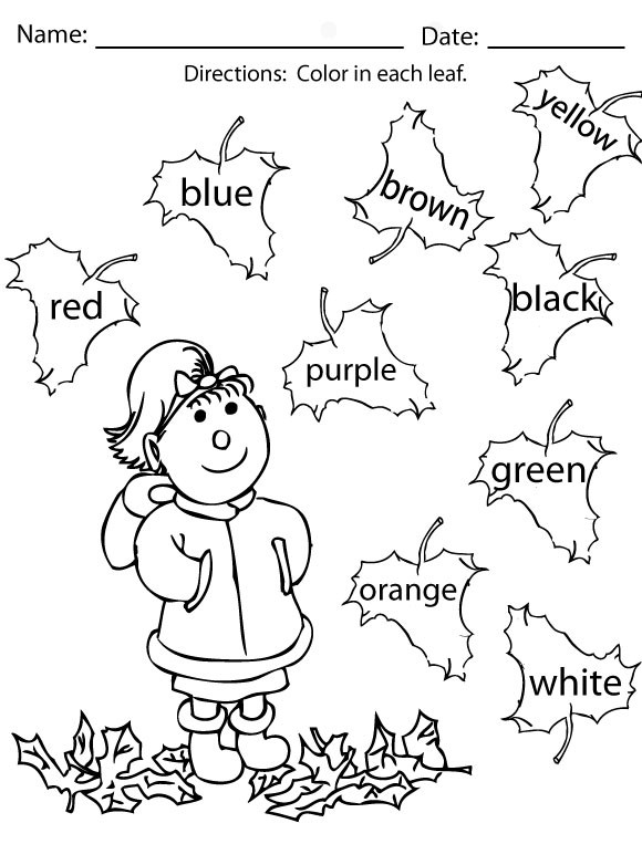 Fun Coloring Pages For Boys Fall
 Fall Coloring Pages and Activities Sight Words Reading