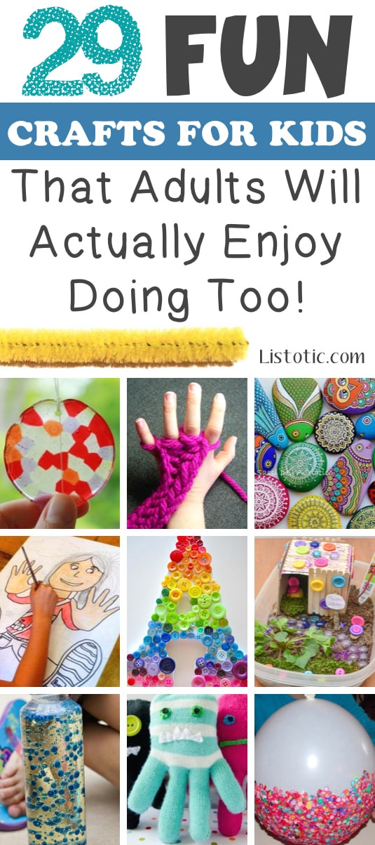 Fun Craft Projects For Adults
 29 The BEST Crafts & Activities For Kids Parents love