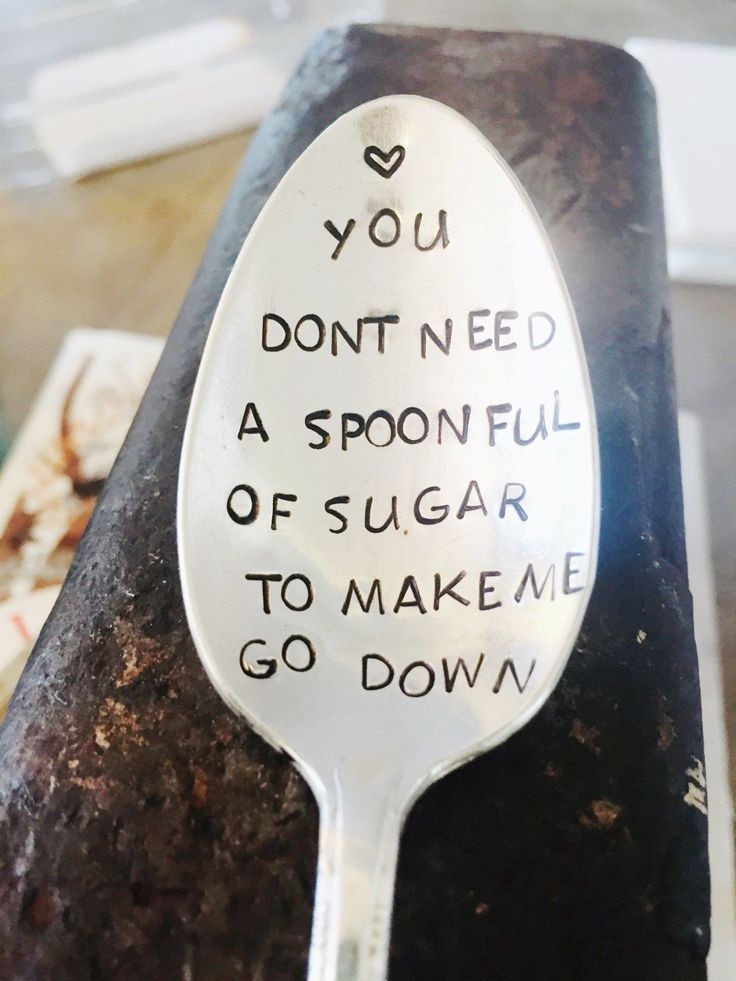 Fun Gift Ideas For Boyfriend
 Silver Spoon Hand Stamped Spoon Funny Gifts Sugar Spoon