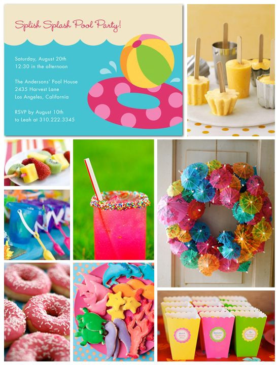 Fun Pool Party Ideas
 1000 images about Aquatic Party Ideas on Pinterest
