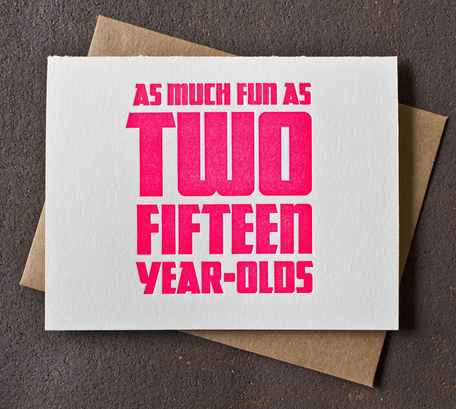 Funny 30Th Birthday Gift Ideas
 30th Birthday Card Neon Pink Fun As Two Fifteen Year Olds