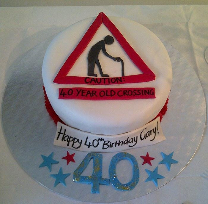 Funny 40Th Birthday Cakes
 40th Birthday Cake Old Man by Stephanie Sell
