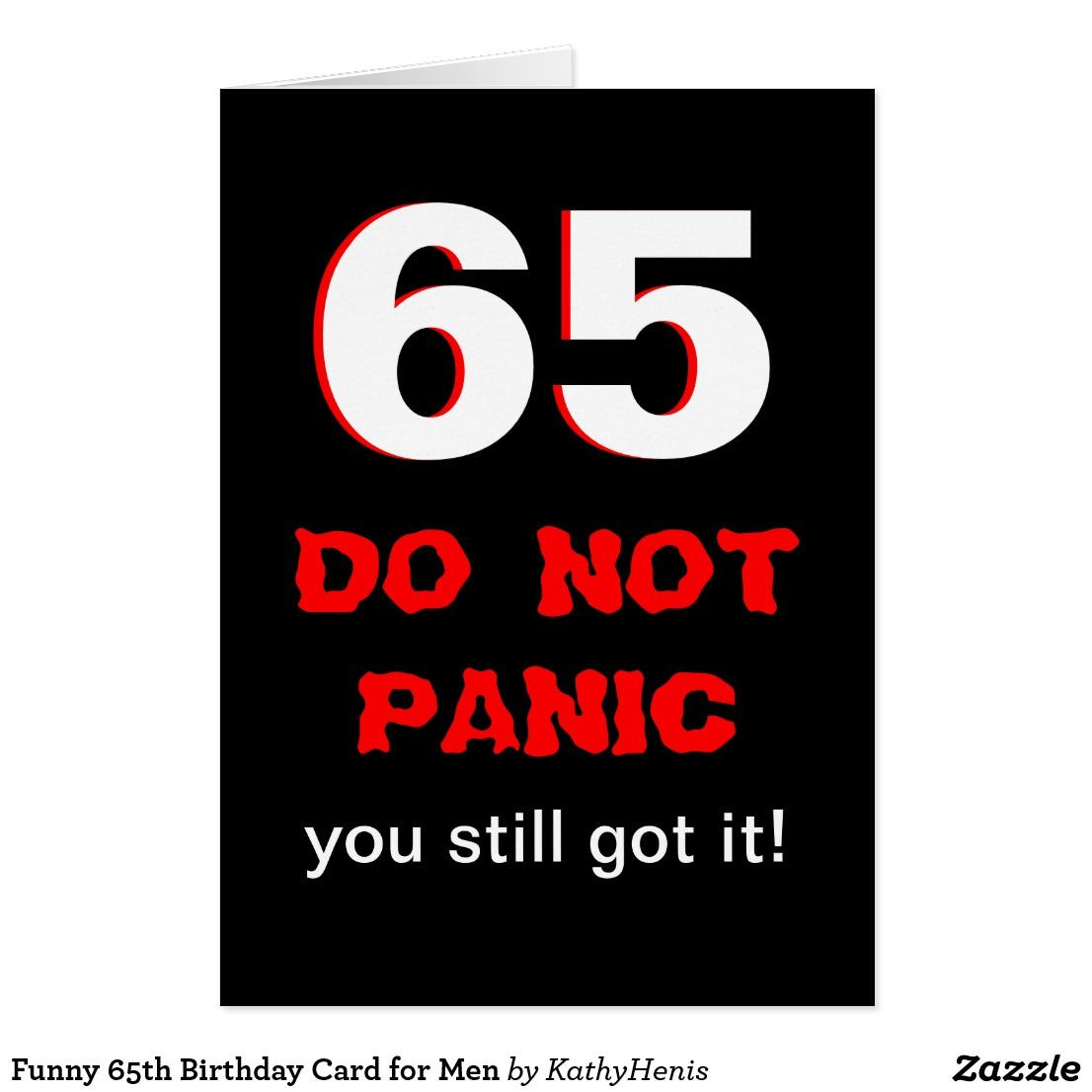 Funny 65Th Birthday Quotes
 Funny 65th Birthday Card for Men Zazzle
