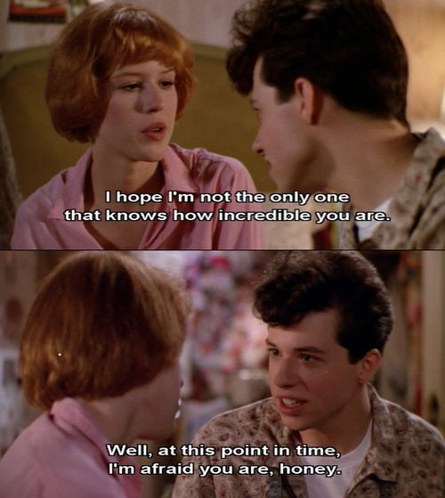 Funny 80S Movie Quotes
 PRETTY IN PINK MEMES image memes at relatably