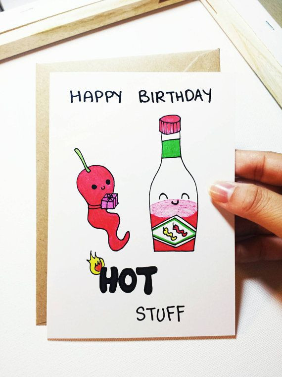 Funny Birthday Gift Ideas
 Funny birthday card for boyfriend Adult birthday card