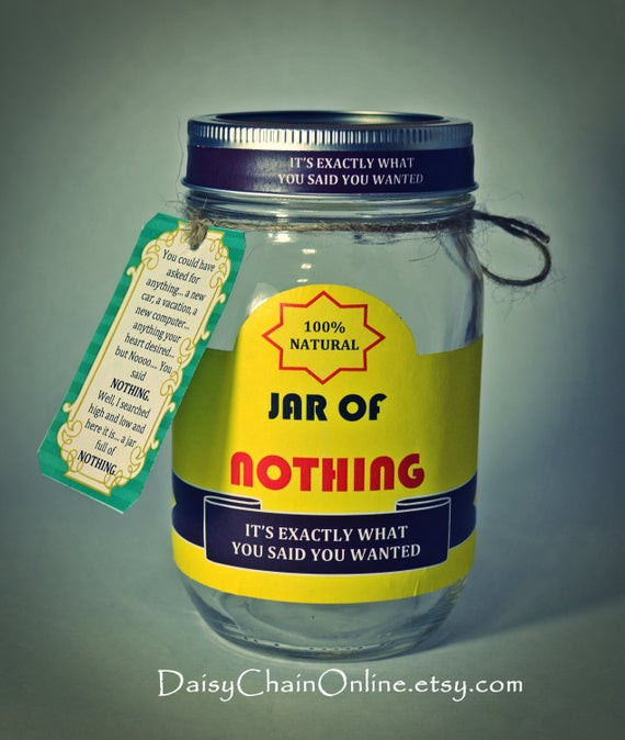 Funny Birthday Gifts For Girlfriend
 Printable Labels for DIY Jar of Nothing DIY Gag